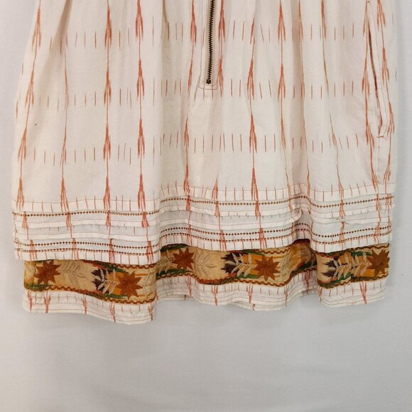 New Romantics Free People Dress Womens 10 Bohemian Embroidered Pockets - Picture 10 of 13